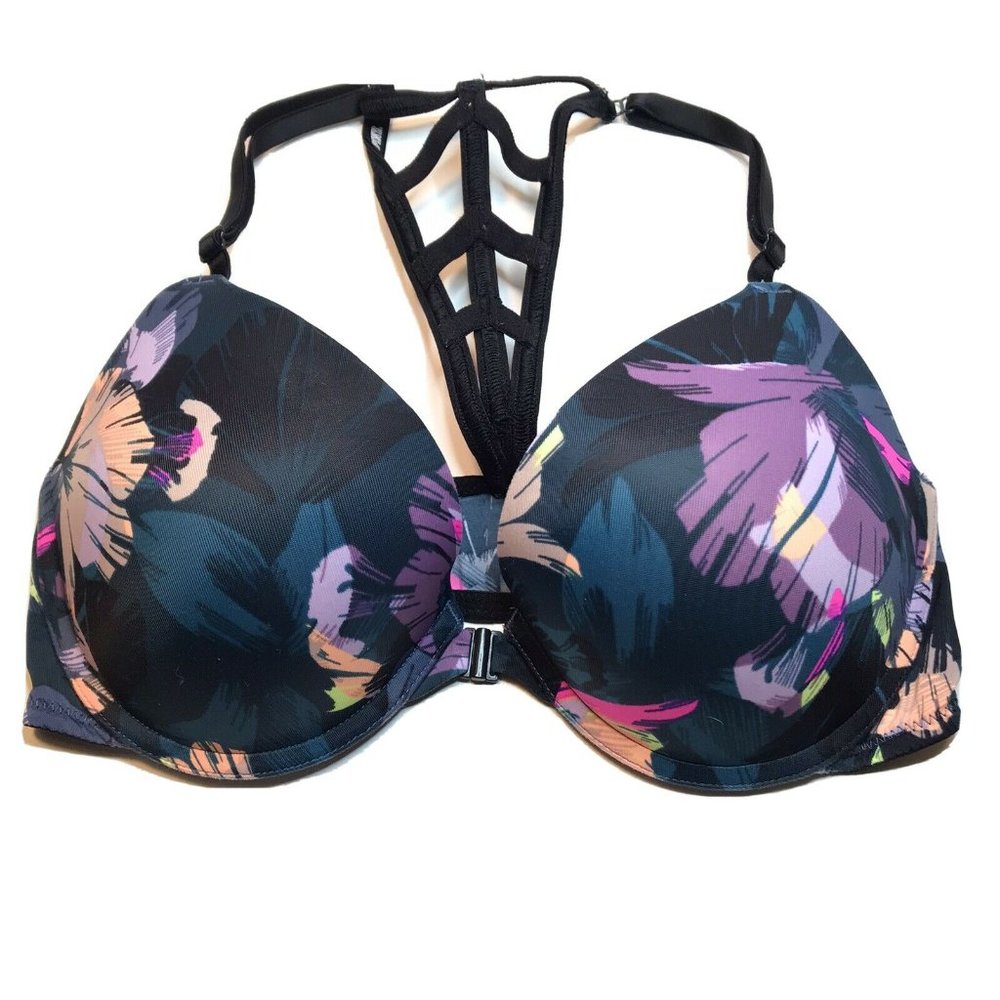 Victorias Secret PINK Push Up Racerback Bra 34 C